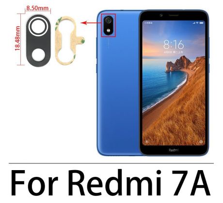 Náhradní sklo zadní kamery - Xiaomi Redmi 7A