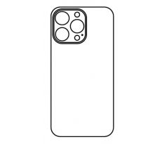Hydrogel - zadní ochranná fólie - iPhone 13 Pro Max, typ výřezu 3