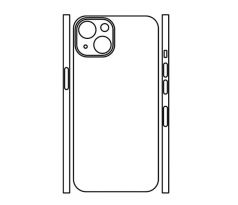 Hydrogel - zadní ochranná fólie (full cover) - iPhone 13 mini, typ 2   
