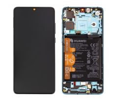 Original displej + dotykové sklo pro Huawei P30 Aurora Blue (Service Pack)