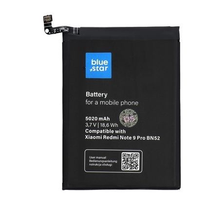 Baterie Xiaomi Redmi Note 9 Pro (BN52) 5020 mAh Li-Ion Blue Star