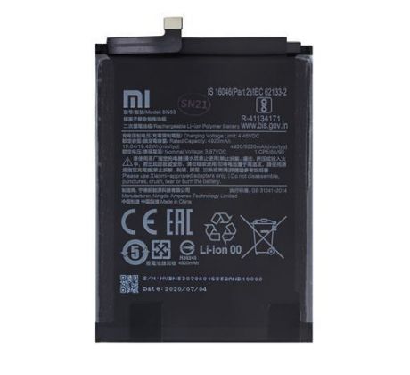 Baterie BN53 pro Xiaomi Redmi Note 9/9S/9 Pro 5020mAh (Service Pack)