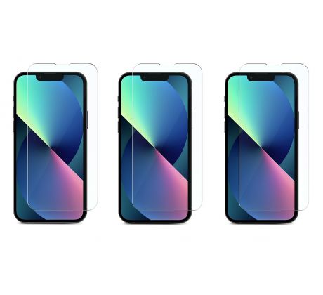 2+1 ZDARMA! 3PACK Ochranné tvrzené sklo - Apple iPhone 13 Pro Max s malým výřezem na sluchátko