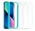 3PACK Ochranné tvrzené sklo - Apple iPhone 13 s malým výřezem na sluchátko + instalační rámeček