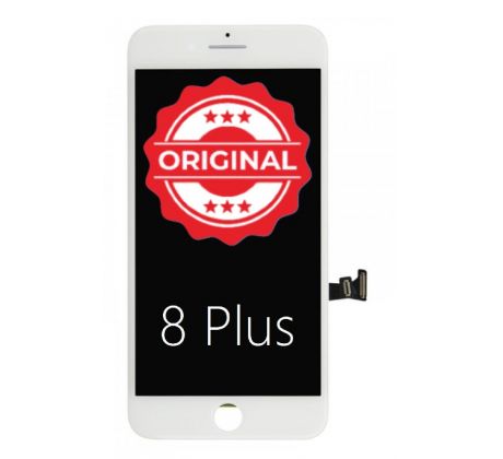 REFURBISHED - Repasovaný original LCD displej iPhone 8 Plus - bílý