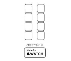 Hydrogel - 8x matná ochranná fólie - Apple Watch SE 44mm