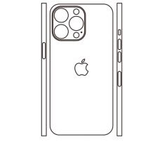Hydrogel - zadní ochranná fólie (full cover) - iPhone 13 Pro Max, typ výřezu 7