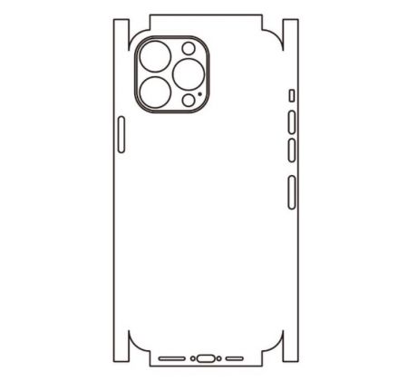 Hydrogel - zadní ochranná fólie (full cover) - iPhone 13 Pro Max, typ výřezu 5