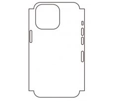 Hydrogel - zadní ochranná fólie (full cover) - iPhone 13 Pro, typ výřezu 3