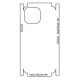 Hydrogel - matná zadní ochranná fólie (full cover) - iPhone 13 Pro, typ výřezu 7