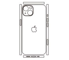 Hydrogel - zadní ochranná fólie (full cover) - iPhone 13, typ 8
