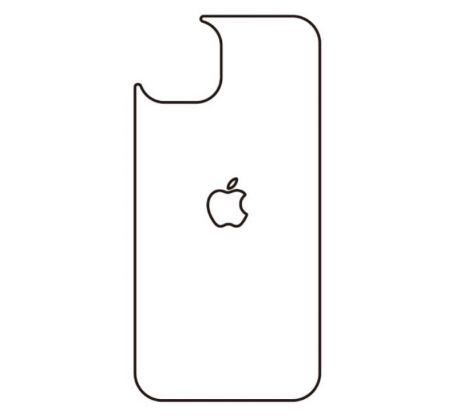 Hydrogel - matná zadní ochranná fólie - iPhone 13 - typ výřezu 5 