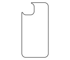 Hydrogel - matná zadní ochranná fólie - iPhone 13 - typ 2 