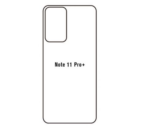 Hydrogel - matná zadní ochranná fólie - Xiaomi Redmi Note 11 Pro+