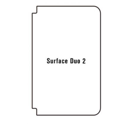 Hydrogel - ochranná fólie - Microsoft Surface Duo 2 - zadní pravá strana 