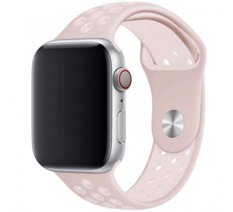 Řemínek pro Apple Watch (42/44/45mm) Sport, pink-white (velikost L)