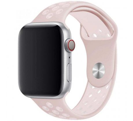Řemínek pro Apple Watch (38/40/41mm) Sport, pink-white (velikost L)