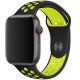 Řemínek pro Apple Watch (38/40/41mm) Sport, black-yellow  (velikost L)