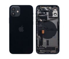 Apple iPhone 12 - Zadní housing s předinstalovanými díly (černý)