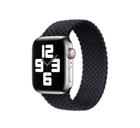 Řemínek pro Apple Watch (42/44/45mm) Nylon, M, black, 145mm 