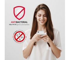 Forcell AntiBacterial kryt pro iPhone 12/12 Pro - transparentní