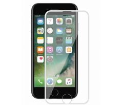 5D Hybrid ochranné sklo iPhone 7 / iPhone 8/ SE 2020 s vystouplými okraji - bílé