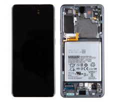 Original displej Samsung Galaxy S21 Phantom Grey + baterie (Service Pack)