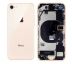 iPhone 8 - Zadní kryt - housing iPhone 8 - zlatý s malými díly
