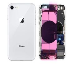 iPhone 8 - Zadní kryt - housing iPhone 8 - bílý s malými díly
