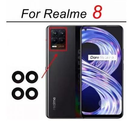 Náhradní sklo zadní kamery - Realme 8