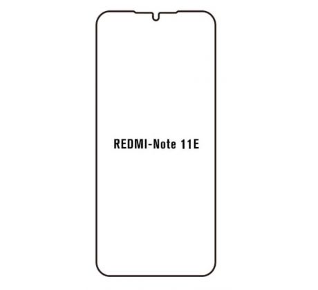 Hydrogel - matná ochranná fólie - Xiaomi Redmi Note 11E 5G