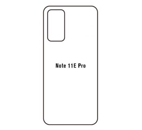Hydrogel - matná zadní ochranná fólie - Xiaomi Redmi Note 11E Pro 5G 