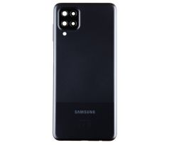 Samsung Galaxy A12 - Zadní kryt - se sklíčkem kamery - černý (náhradní díl)