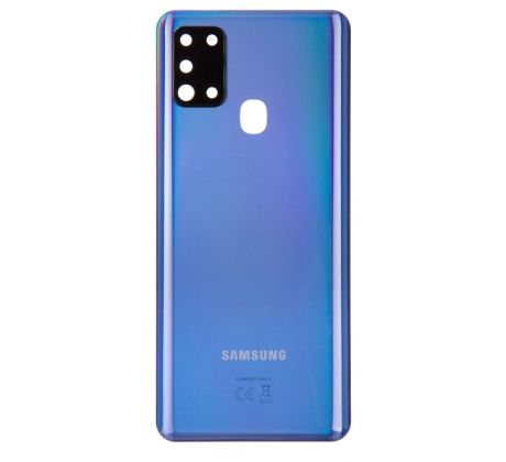 Samsung Galaxy A21s - Zadní kryt se sklíčkem zadní kamery - modrý (náhradní díl) 
