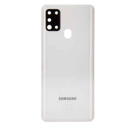 Samsung Galaxy A21s - Zadní kryt se sklíčkem zadní kamery - bílý (náhradní díl) 