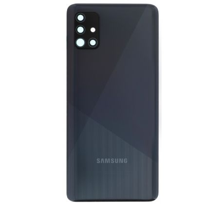 Samsung Galaxy A51 - Zadní kryt baterie - Crush Black (se sklíčkem zadní kamery) (náhradní díl)