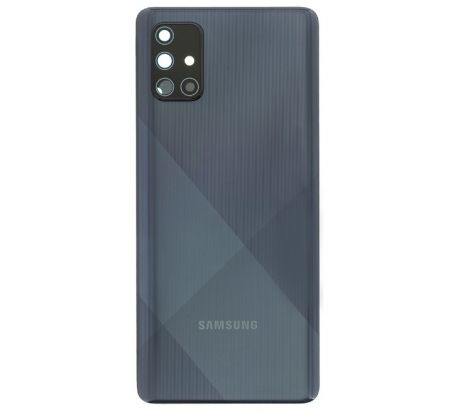 Samsung Galaxy A71 - Zadní kryt baterie - Crush Black (se sklíčkem zadní kamery) (náhradní díl)