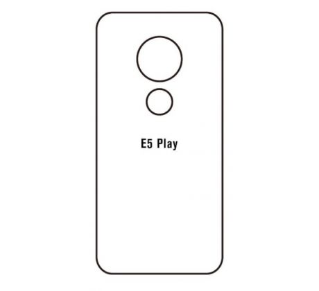 Hydrogel - matná zadní ochranná fólie - Motorola Moto E5 Play