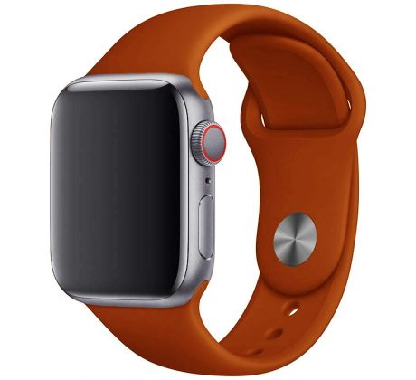 Řemínek pro Apple Watch (42/44/45mm) Sport Band, Dark Orange, velikost S/M