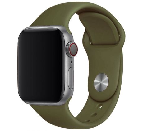 Řemínek pro Apple Watch (42/44/45mm) Sport Band, Deep Olive, velikost S/M