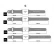 Řemínek pro Apple Watch (42/44/45mm) Sport Band, Surf Blue, velikost S/M
