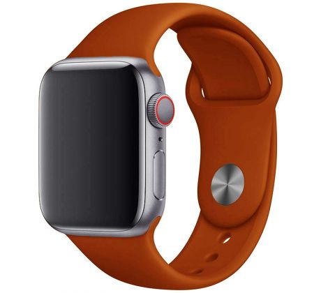 Řemínek pro Apple Watch (42/44/45mm) Sport Band, Dark Orange, velikost M/L