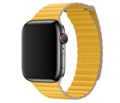 Koženkový řemínek Leather Loop pro Apple Watch (38/40/41mm) Meyer Lemon