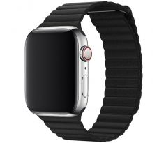 Koženkový řemínek Leather Loop pro Apple Watch (38/40/41mm) Black