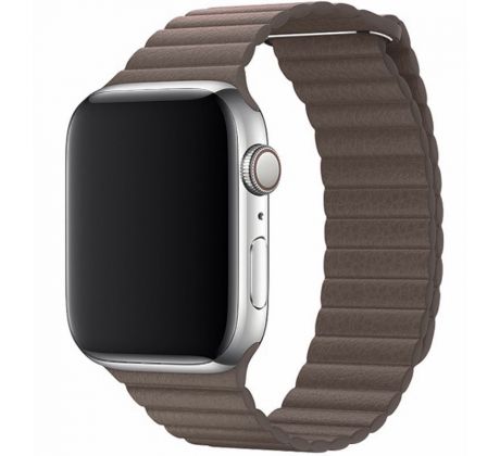 Koženkový řemínek Leather Loop pro Apple Watch (38/40/41mm) Brown