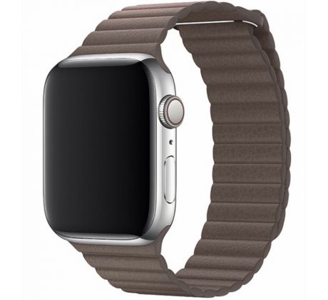 Koženkový řemínek Leather Loop pro Apple Watch (42/44/45mm) Brown