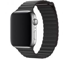 Koženkový řemínek Leather Loop pro Apple Watch (42/44/45mm) Dark Grey