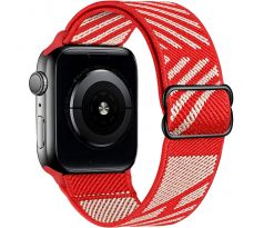 Scrunchie řemínek pro Apple Watch (38/40/41mm) Gray Red