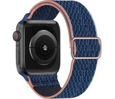 Scrunchie řemínek pro Apple Watch (38/40/41mm) Midnight Blue Orange