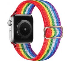 Scrunchie řemínek pro Apple Watch (38/40/41mm) Rainbow